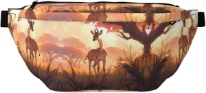 African savannah giraffe calf Unisex Fanny Pack  Ideal for Travel, Running, Hiking, Walking, Workout, Fashionable & Large Capacity