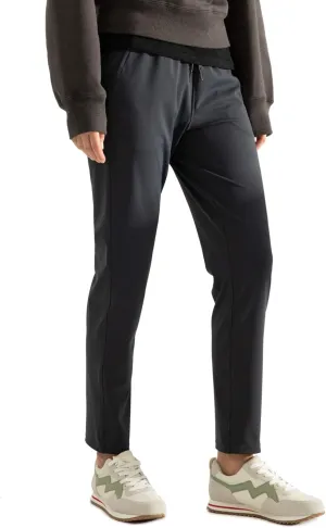 AJISAI Petite/Regular Women's 7/8 Joggers Travel Pants with Pockets Lounge Casual Stretch Workout Pants
