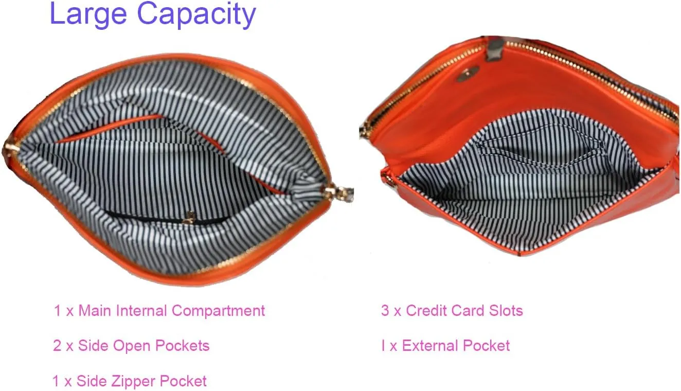 Amaze Clutch Purse for Women  PU Leather Cross Body Bag Women  Cute and Fashionable Envelope Clutch