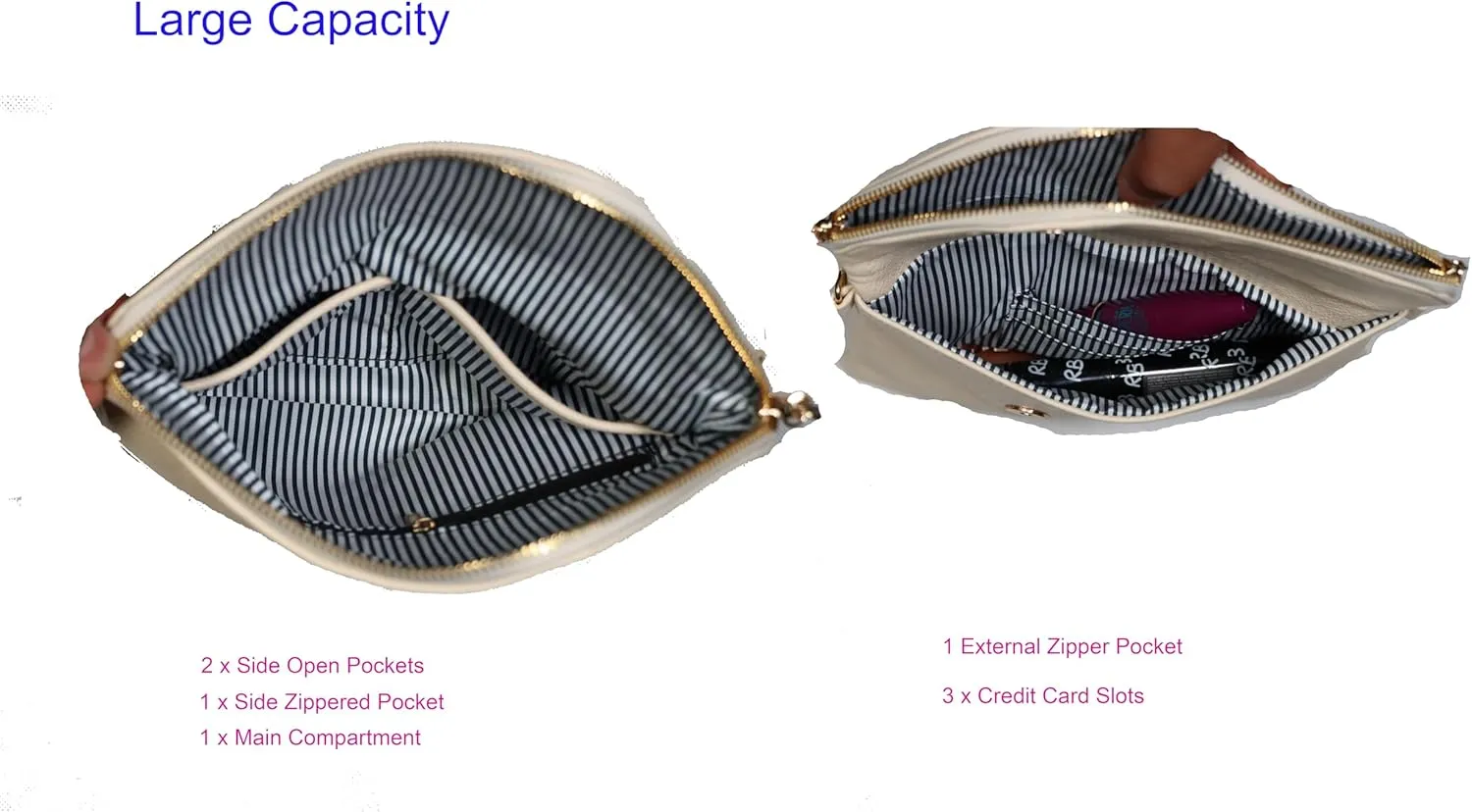 Amaze Clutch Purse for Women  PU Leather Cross Body Bag Women  Cute and Fashionable Envelope Clutch