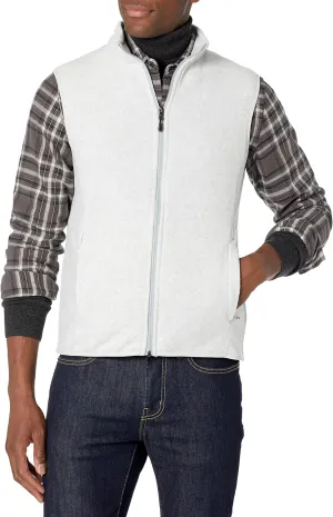 Amazon Essentials Men's Full-Zip Polar Fleece Vest (Available in Big & Tall)