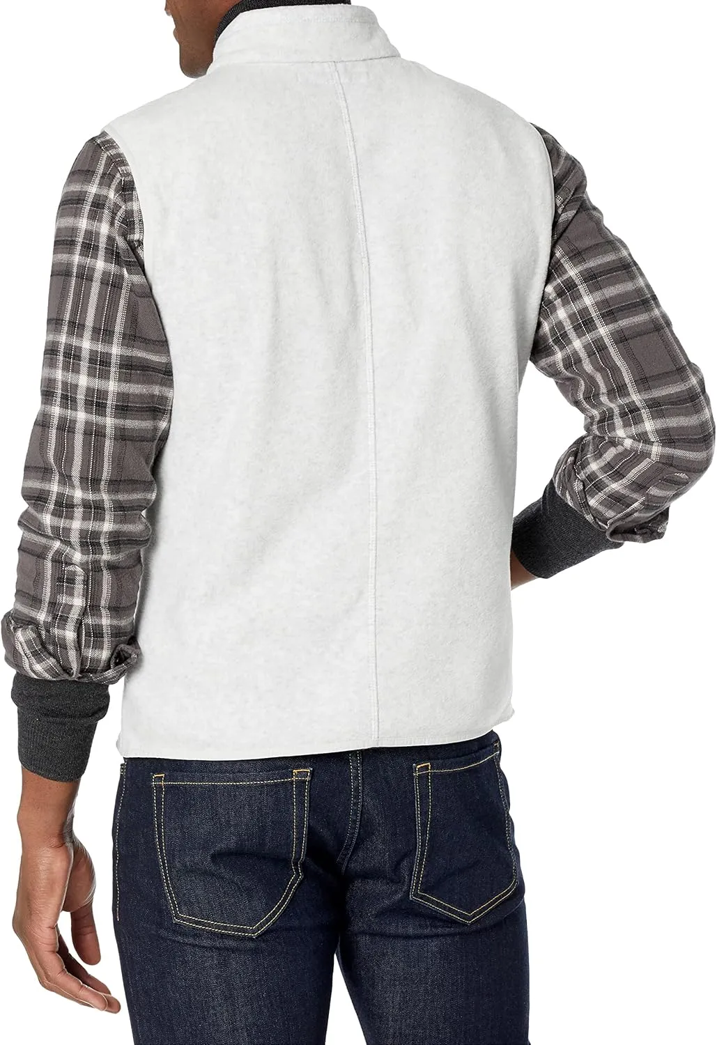 Amazon Essentials Men's Full-Zip Polar Fleece Vest (Available in Big & Tall)