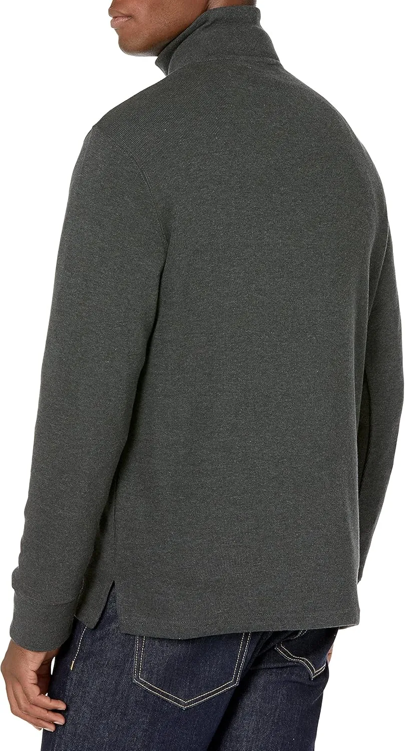 Amazon Essentials Men's Quarter-Zip French Rib Sweater, Casual Wear