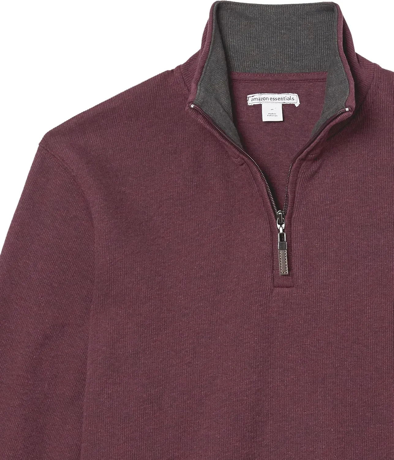 Amazon Essentials Men's Quarter-Zip French Rib Sweater, Casual Wear