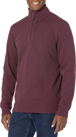 Amazon Essentials Men's Quarter-Zip French Rib Sweater, Casual Wear