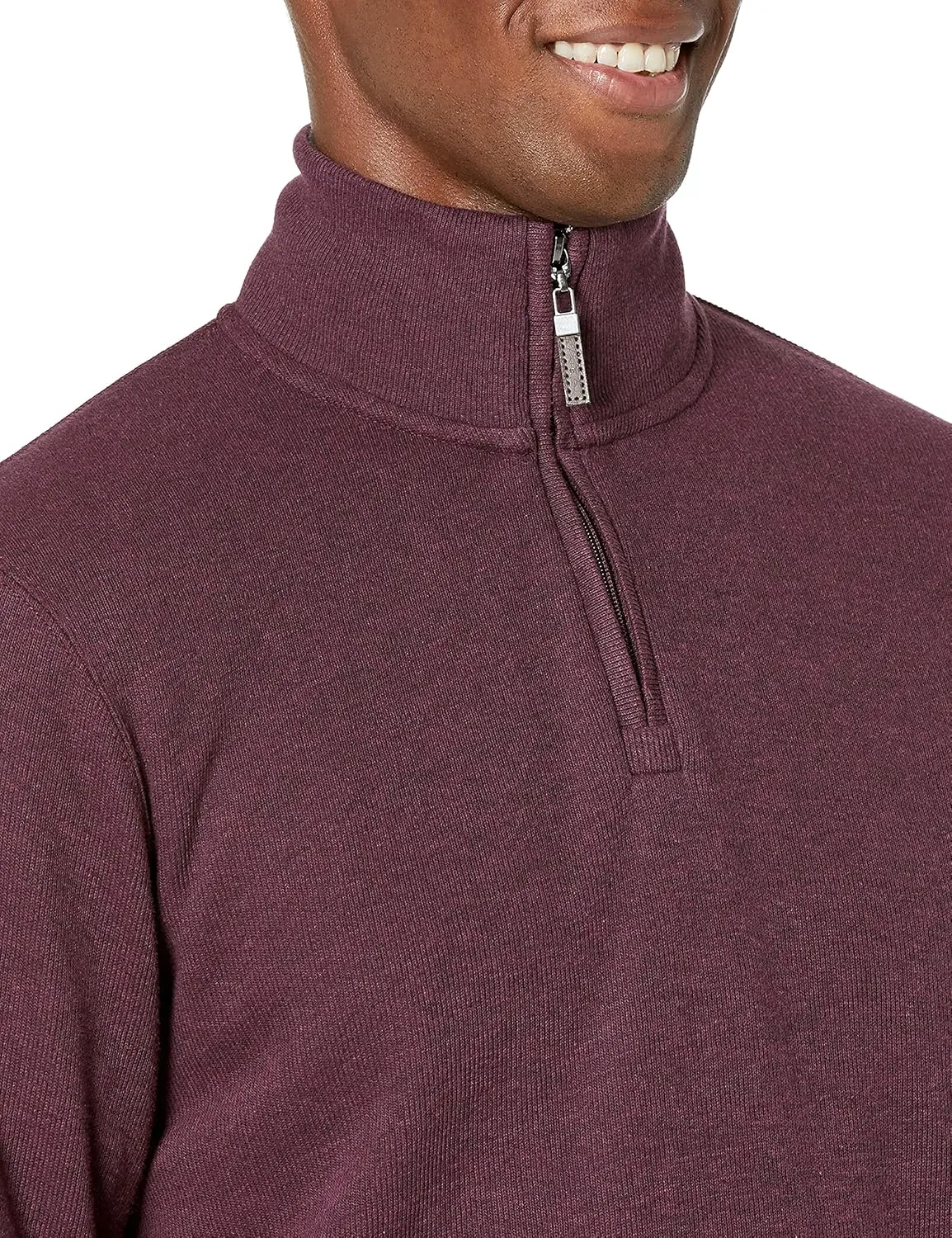 Amazon Essentials Men's Quarter-Zip French Rib Sweater, Casual Wear