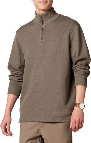 Amazon Essentials Men's Quarter-Zip French Rib Sweater, Casual Wear