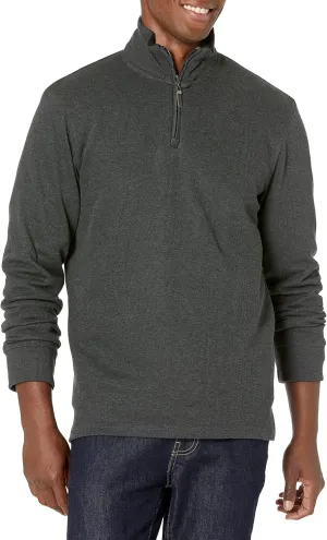 Amazon Essentials Men's Quarter-Zip French Rib Sweater, Casual Wear