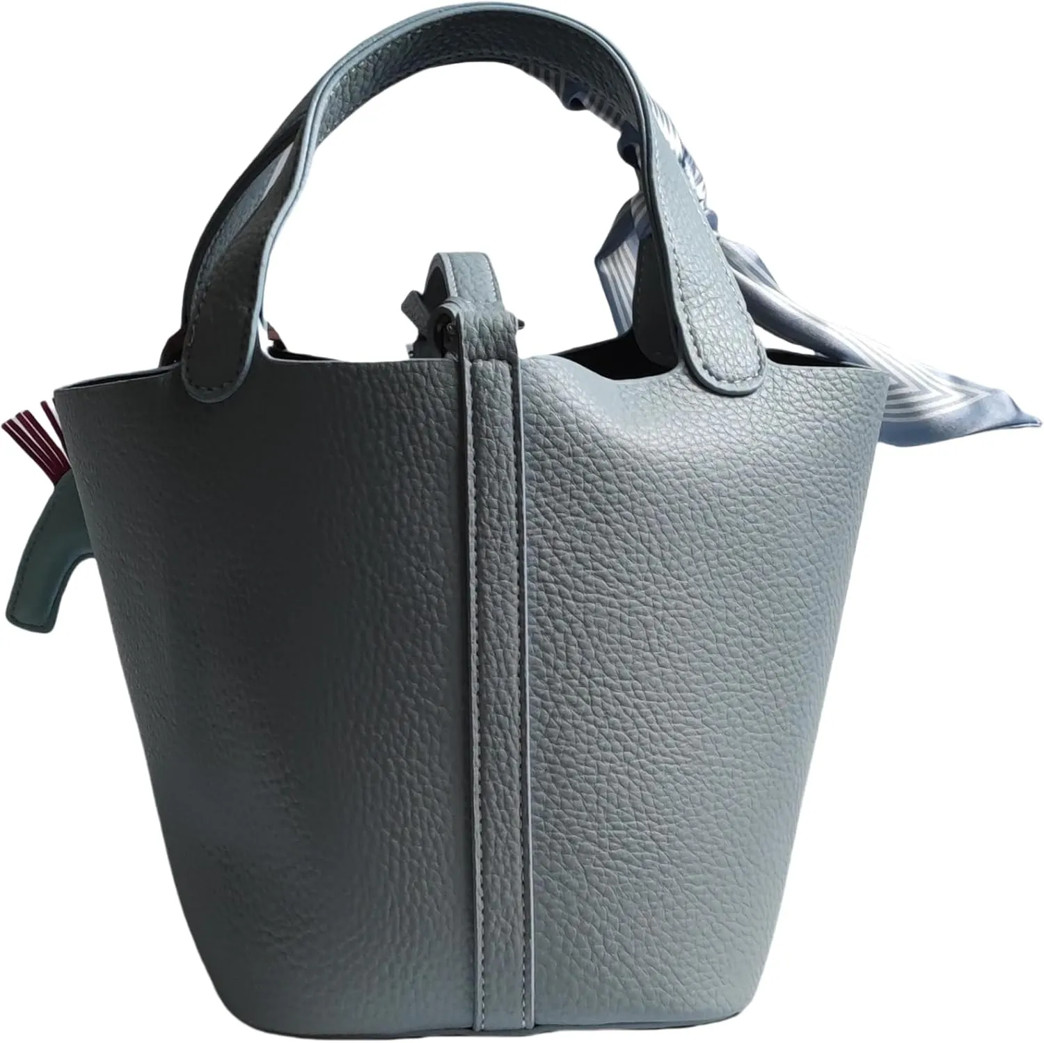 Bag Vegetable Basket, Handbag, PU Leather Lock Design, Fashionable and Aersatile Shoulder Bag, Shopping, Travel, Party