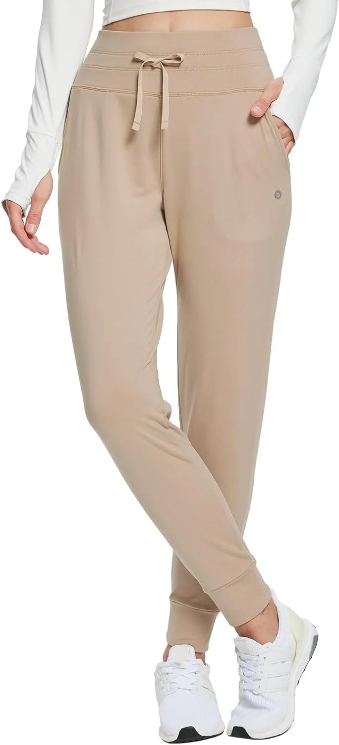 baleaf Women's Fleece Lined Pants Water-Resistant Sweatpants Winter Thermal Ski Hiking Running Joggers