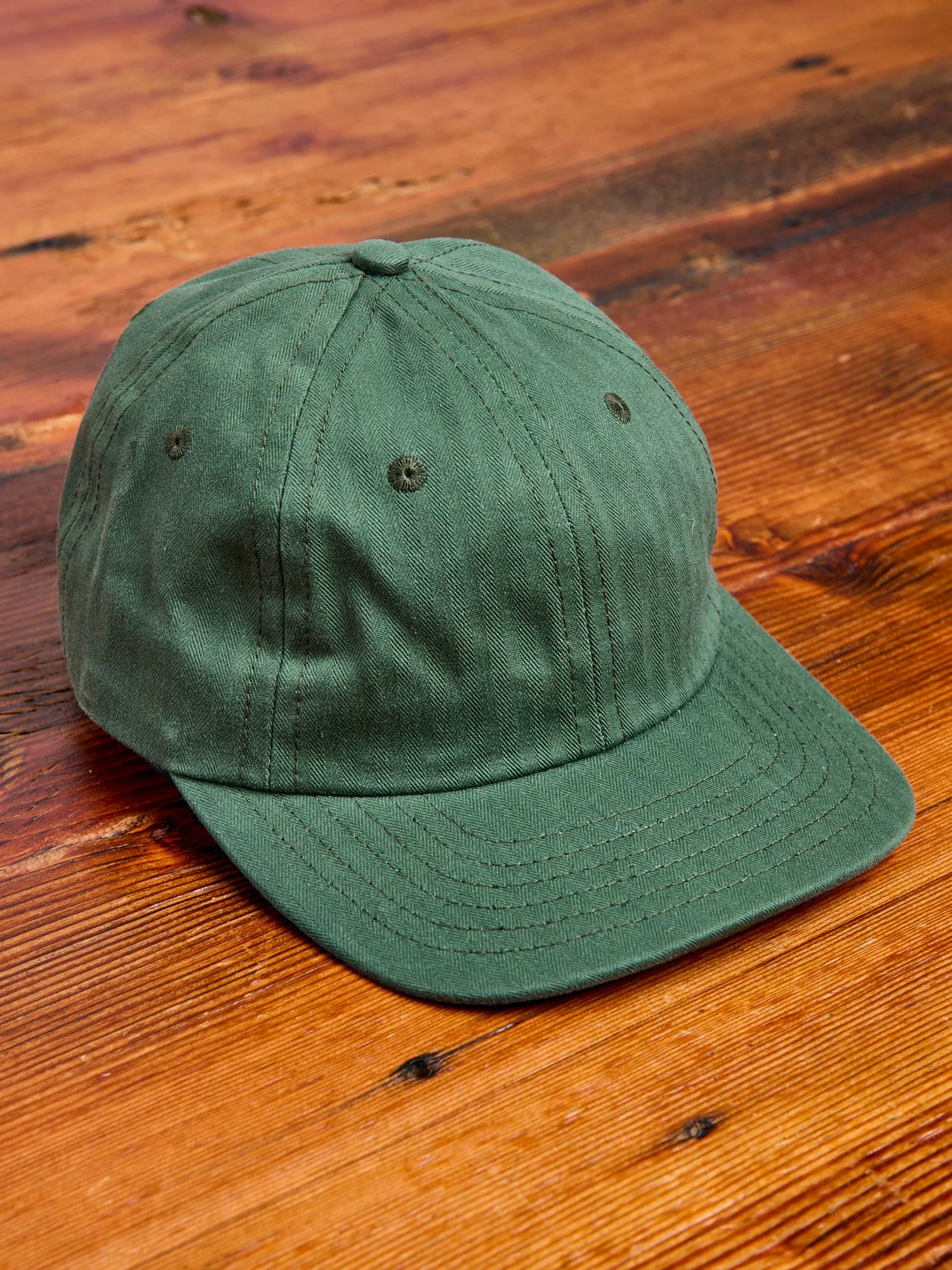 Baseball Hat in Wax Cotton Spruce