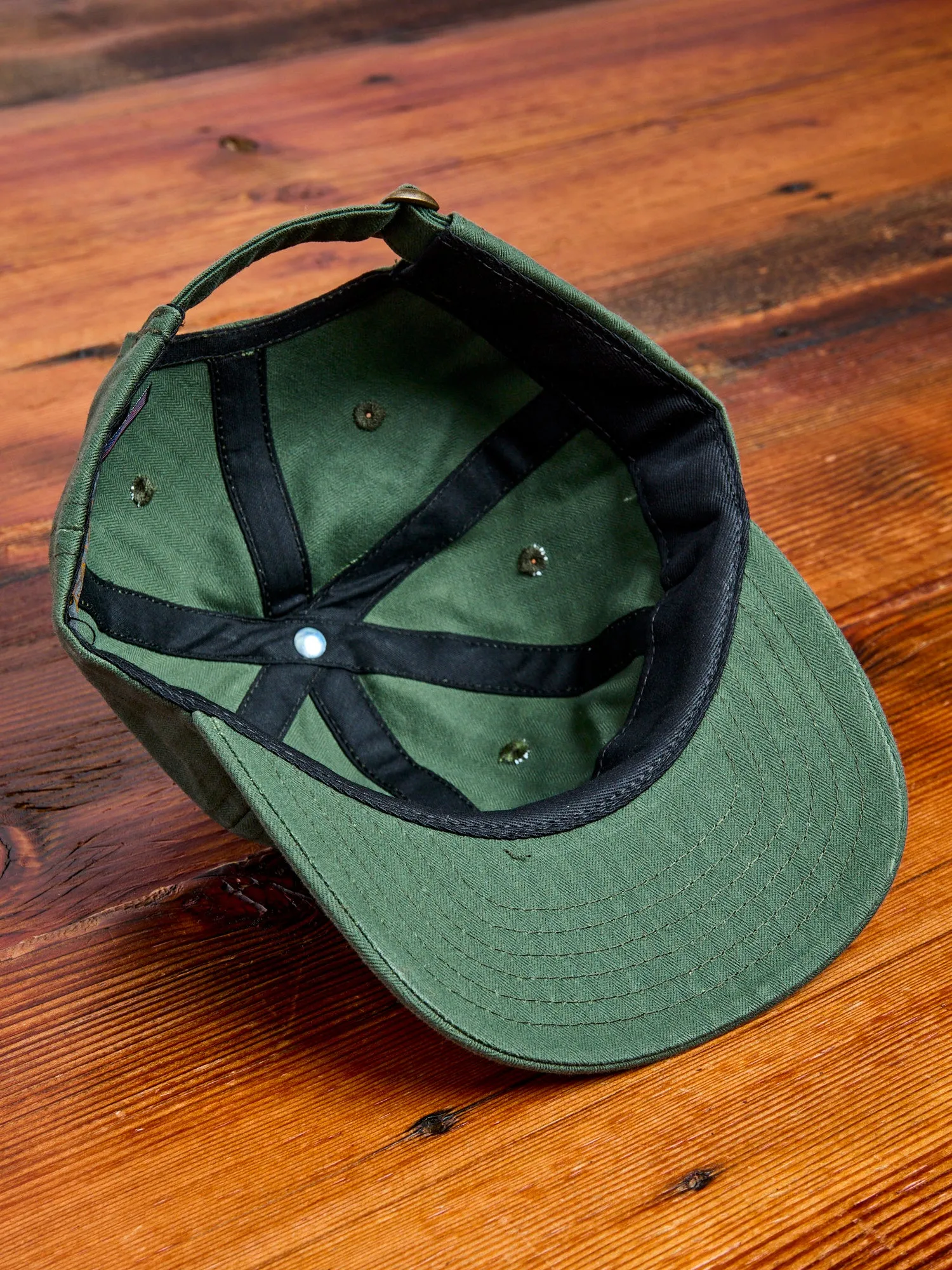 Baseball Hat in Wax Cotton Spruce
