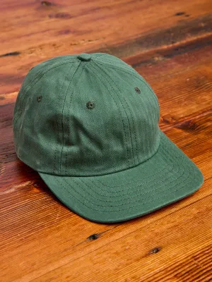 Baseball Hat in Wax Cotton Spruce