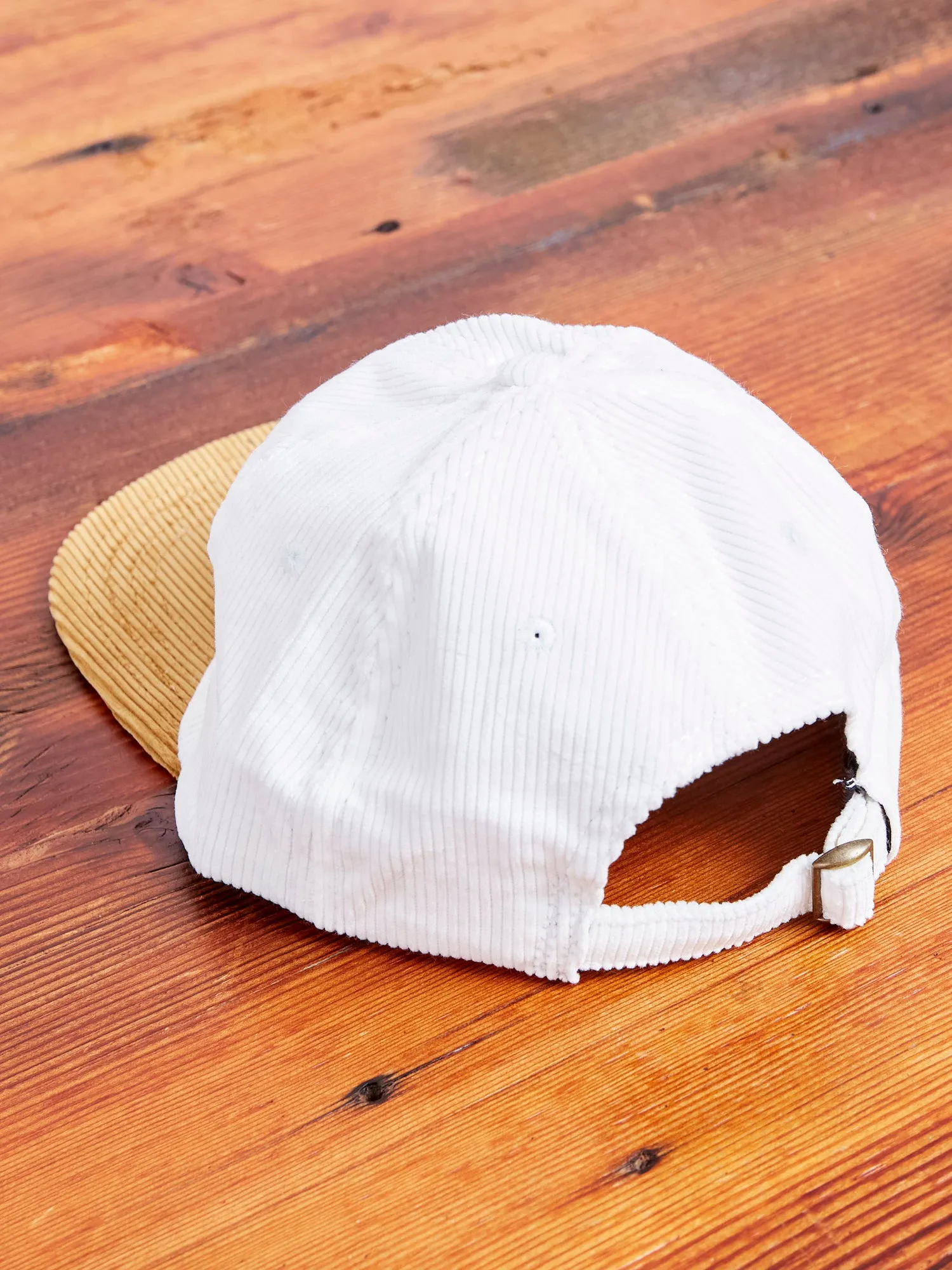Baseball Hat in White Corduroy