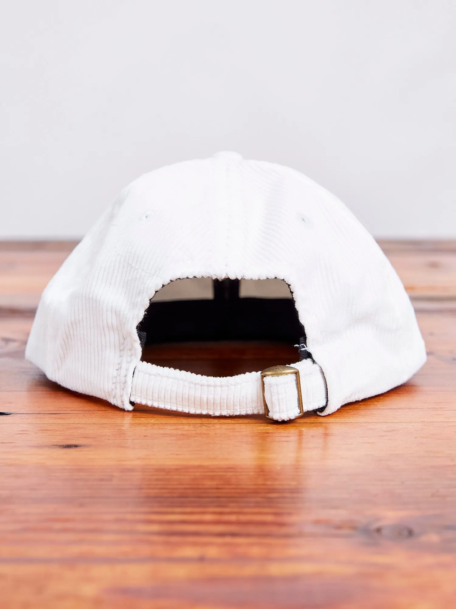 Baseball Hat in White Corduroy