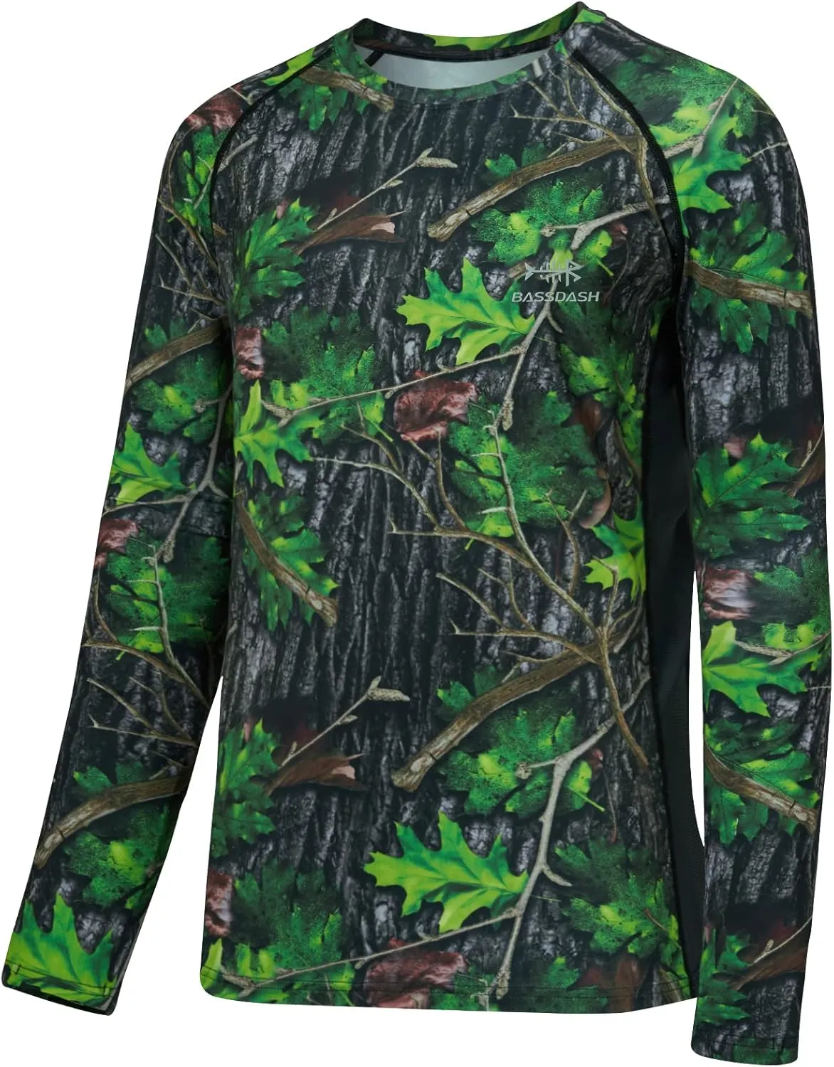 BASSDASH Men's Hunting Camo Performance Long Sleeve Shirt Fishing UPF50  FS13M