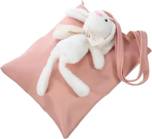 BESPORTBLE Fashionable Rabbit Design Tote Bag Large Capacity Handbag Plush Women's Shoulder Pouch for Ladies