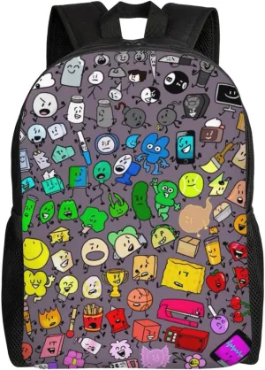 Bfdi-Battle For Dream Island Backpack, Fashionable Casual Travel Bag, Multifunctional Backpack