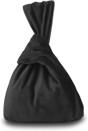 Black Clutch Purses for WomenVelvet Knot Evening Bag Wristlet Purse for Wedding Prom