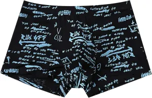 Black Underwear Men Men's Mid Waist Sexy Pants 3D Shorts Silk Underwear For Men Men'S Underwear Boxer Briefs