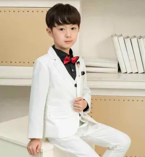 Black White Boys Wedding-بدلات زفاف للأولاد