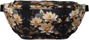 Bohemian Golden Lotus Unisex Fanny Pack  Ideal for Travel, Running, Hiking, Walking, Workout, Fashionable & Large Capacity