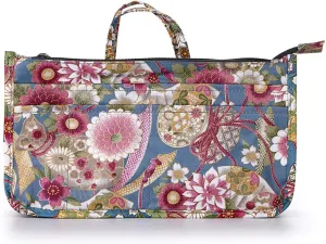 BTSKY Printing Handbag Organizers Inside Purse Insert-High Capacity 13 Pockets Bag Tote Organizer with Handle Sunflower