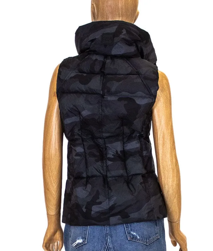 Camo Print Puffer Vest