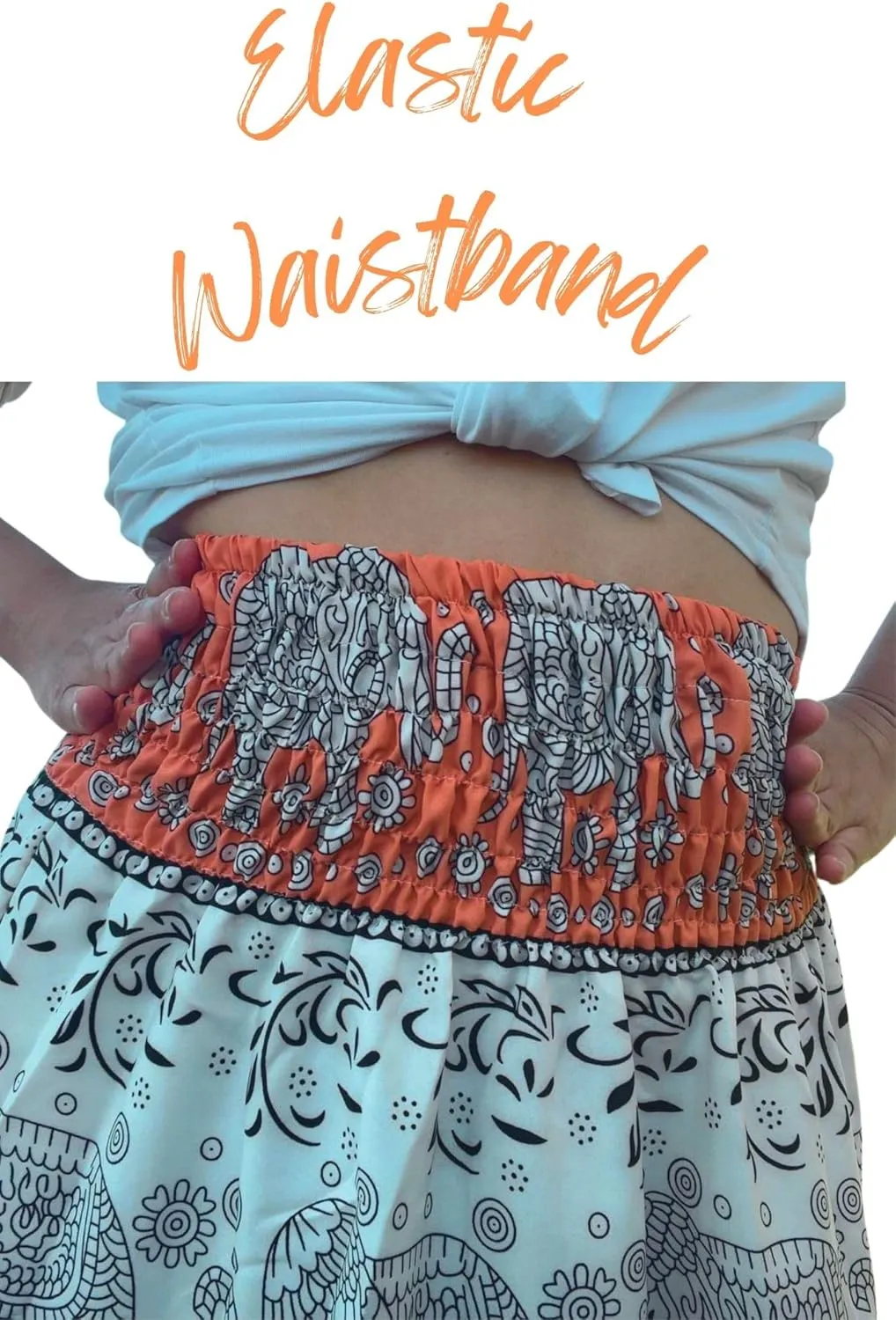 Casual Maxi High Waisted Lightweight Silky Soft Flowy Ruffle Cute Trendy Boho Hippy Long Skirts for Women, Elastic Waistband