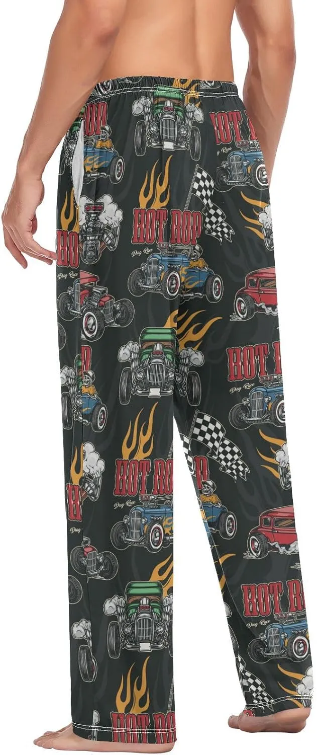 Christmas Snowflakes Gnome Pajama Pants Winter Light Men's Pajama Bottoms Lounge Sleepwear PJs Sleep Pants S
