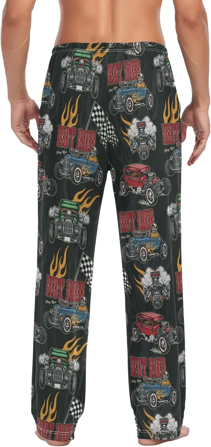 Christmas Snowflakes Gnome Pajama Pants Winter Light Men's Pajama Bottoms Lounge Sleepwear PJs Sleep Pants S