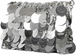 Clutch Purses for Women Fashionable Glitter Chain Dinner Bag for Women Sequin Handbag Stylish Shoulder Crossbody Purse