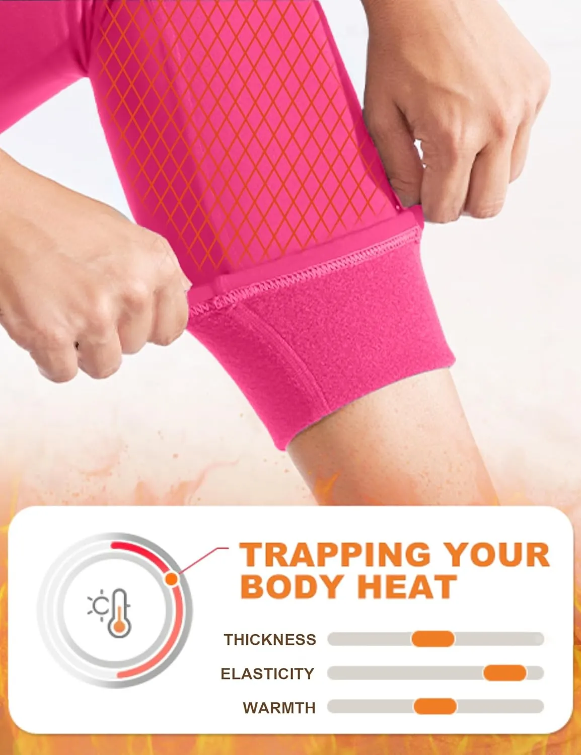 COOTRY Plus Size Thermal Underwear for Women Long Johns Base Layer Winter Top and Bottom Sets