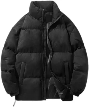 Cotton-Padded Men's Winter Couple Cotton-Padded Coat Coat Thickened Cotton-Padded Jacket Down Jacket(Large)
