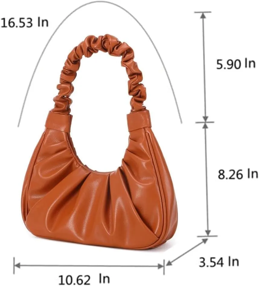 Crossbody Bags for Women Mini Clutch With Zipper Fashionable Cute Hobo Tote Handbag Shoulder Bag