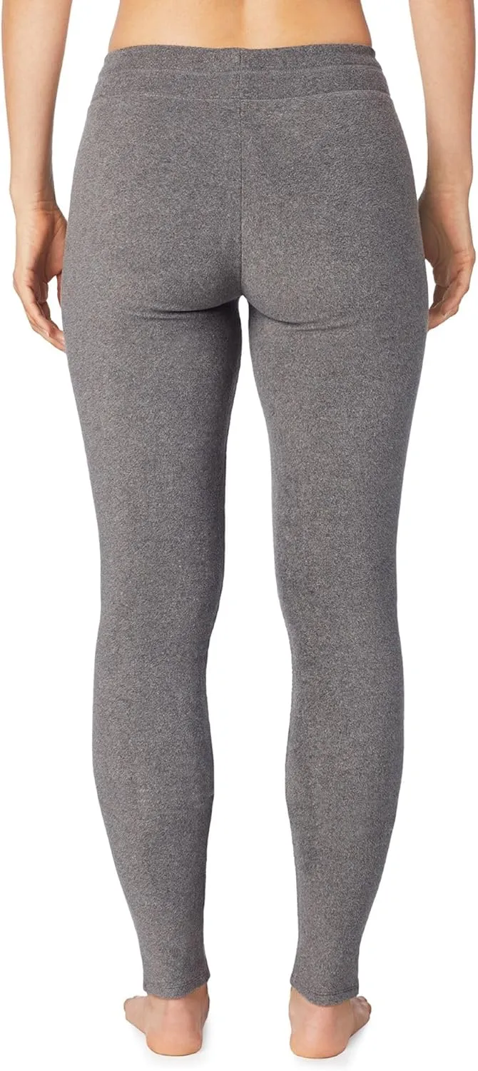 Cuddl Duds Fleecewear with Stretch Leggings for Women - Thermal Fleece Lined Base Layer Tights - Cold Weather Winter Clothes