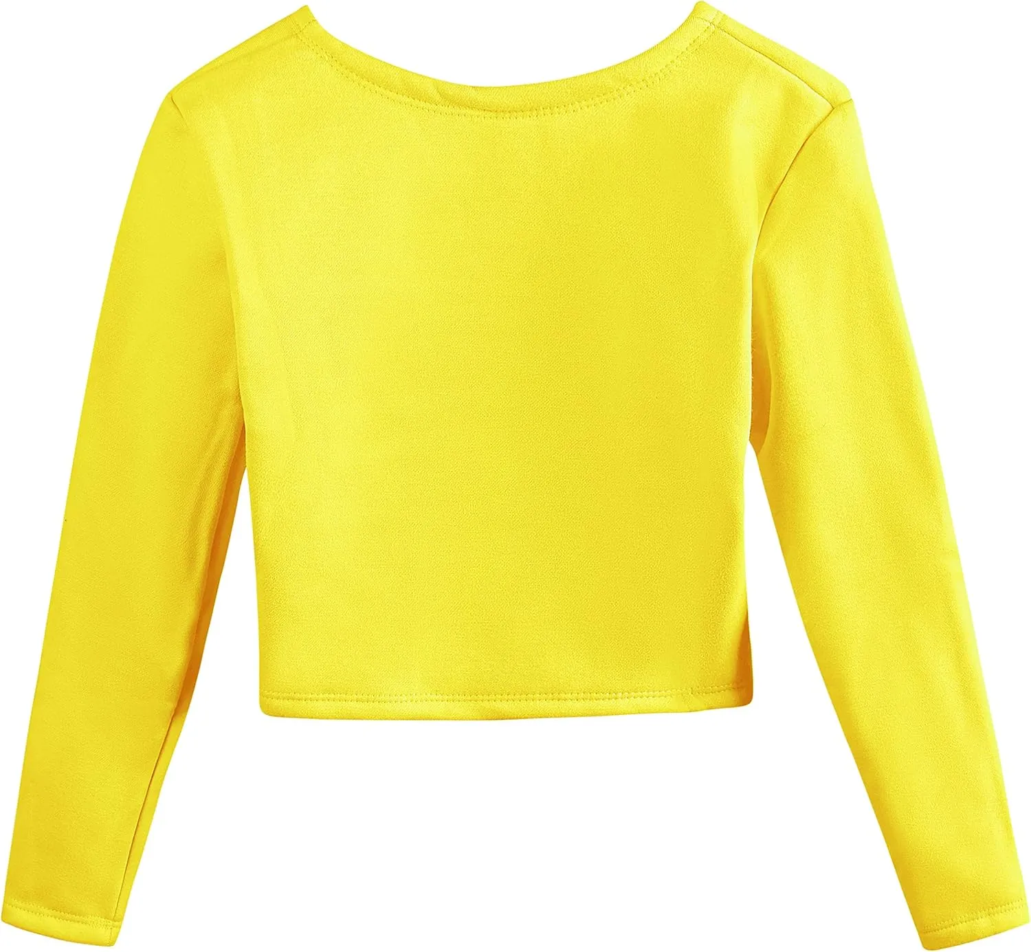 DANSHOW Girls Ballet Wrap Tops Kids Long Sleeve Dance Sweater,Velvet Inner