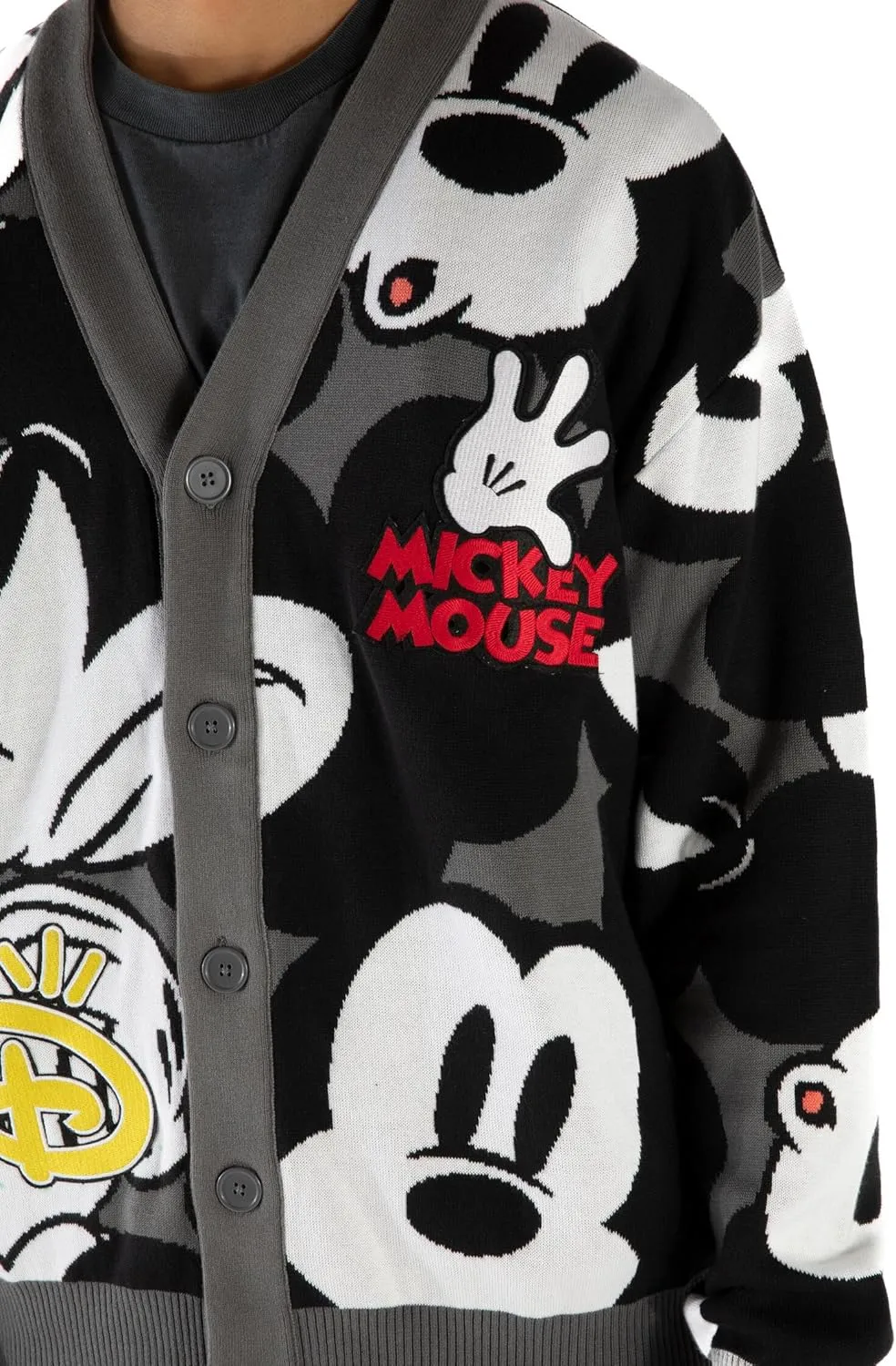 Disney Mickey Mouse Minnie Mouse Adult Oversized Cardigan Sweater Sizes X-Small - 2XL