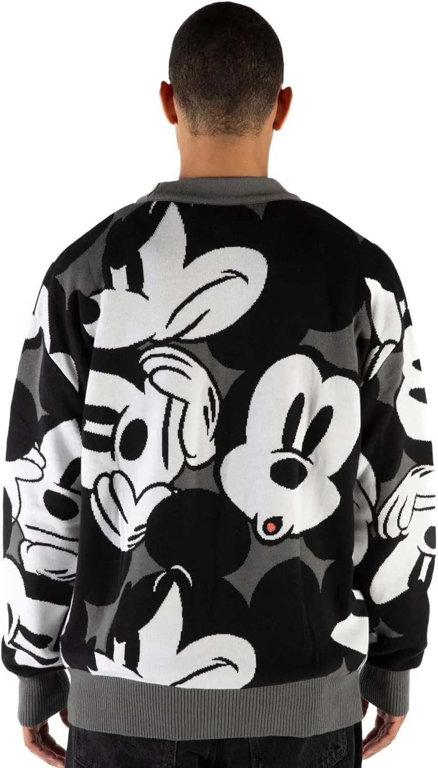 Disney Mickey Mouse Minnie Mouse Adult Oversized Cardigan Sweater Sizes X-Small - 2XL