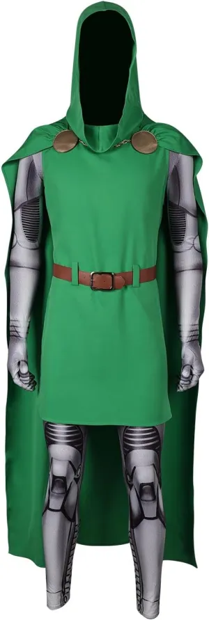 Doctor Doom Cosplay Costume Adult Men Doctor Doom Costume Outfits Halloween Carnival Cosplay Cloak Suit