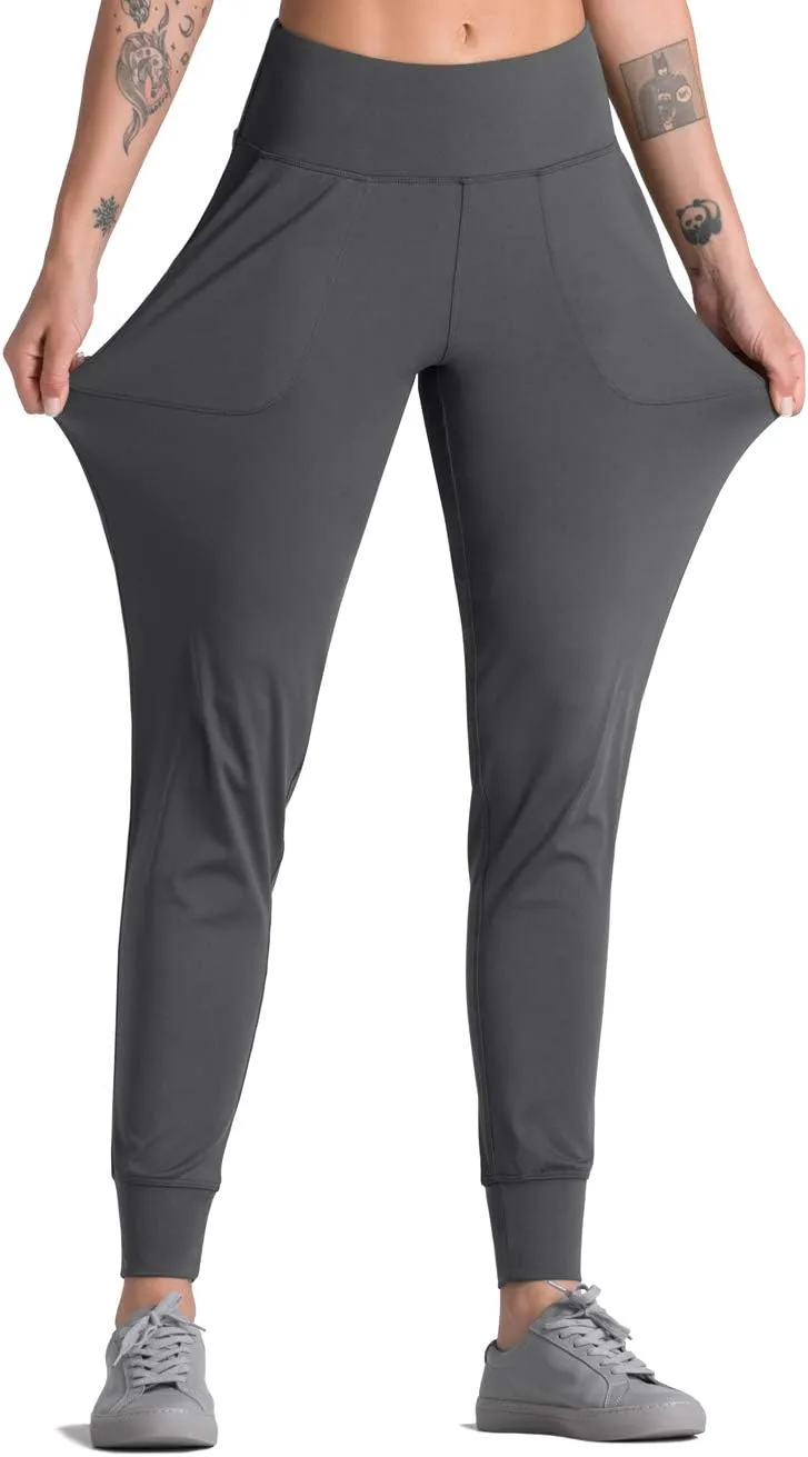 Dragon Fit Joggers for Women with Pockets,High Waist Workout Yoga Tapered Sweatpants Women's Lounge Pants