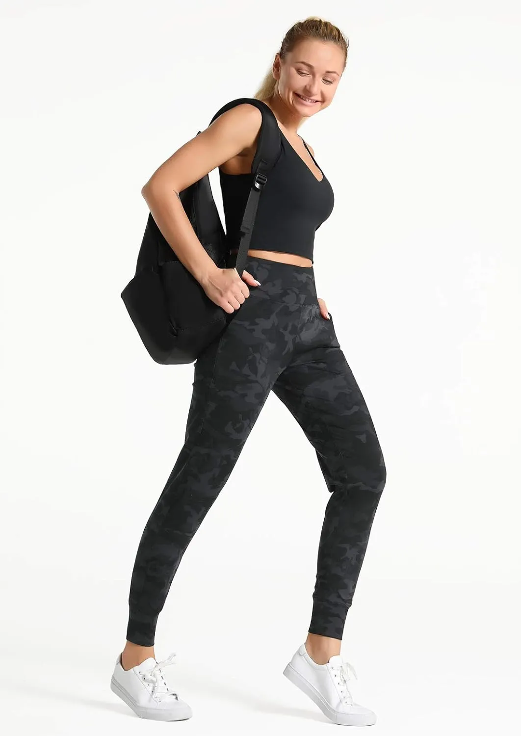 Dragon Fit Joggers for Women with Pockets,High Waist Workout Yoga Tapered Sweatpants Women's Lounge Pants