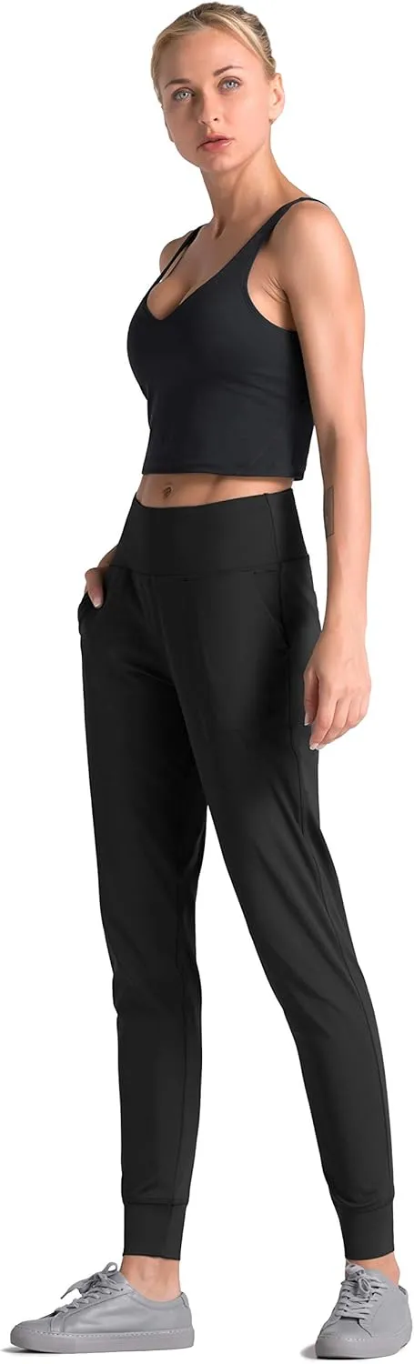 Dragon Fit Joggers for Women with Pockets,High Waist Workout Yoga Tapered Sweatpants Women's Lounge Pants