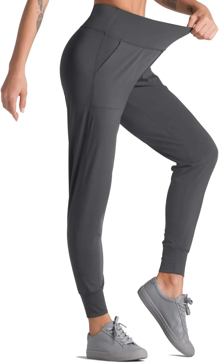 Dragon Fit Joggers for Women with Pockets,High Waist Workout Yoga Tapered Sweatpants Women's Lounge Pants