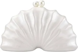 Fashionable Acrylic Evening Clutch In Shell Shape Shoulder Bag Crossbody Purse For Weddings And Cocktail Party