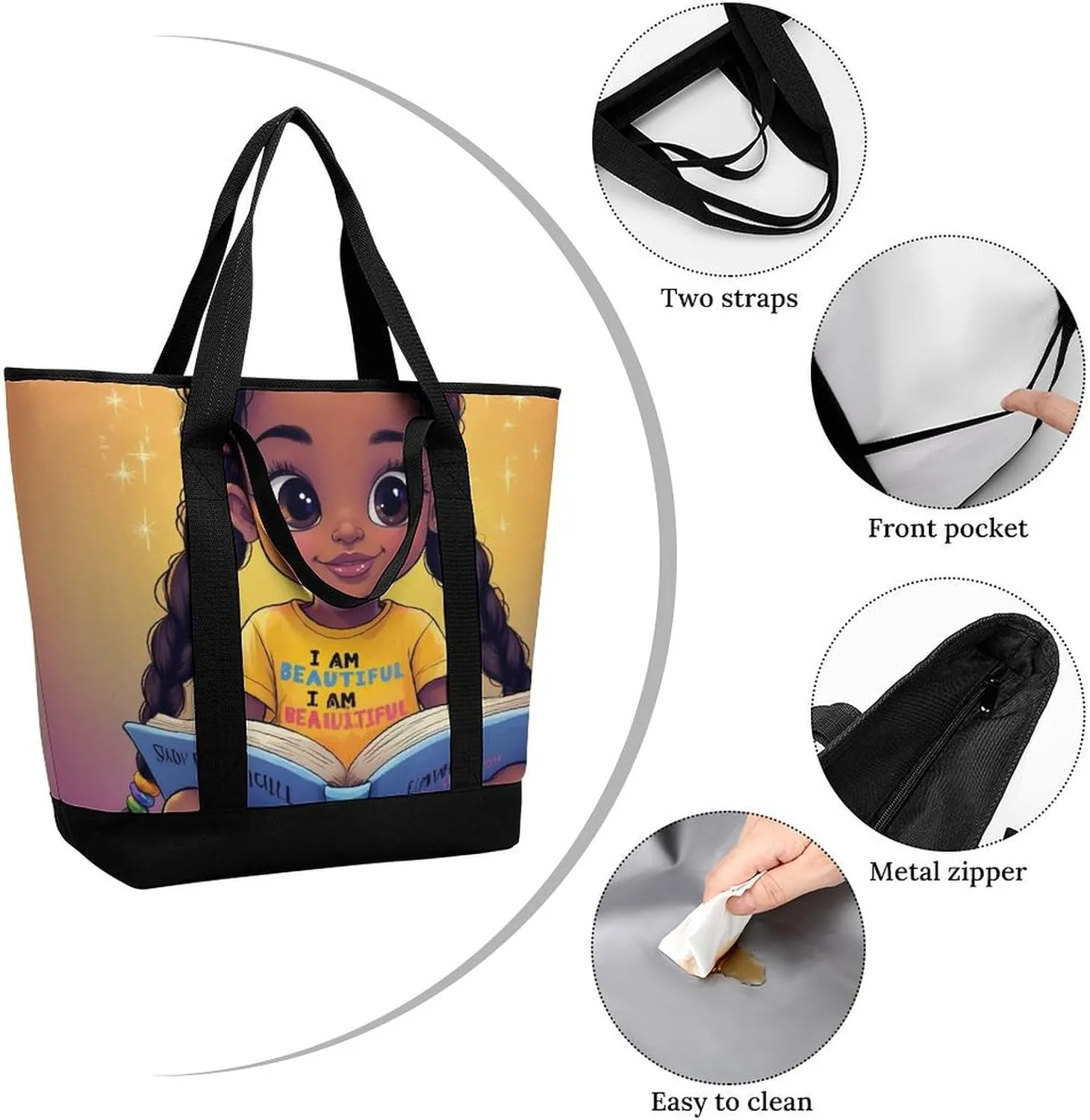 Fashionable Large Thermal Tote Bag Insulated Work/Commute Bag For Women & Men
