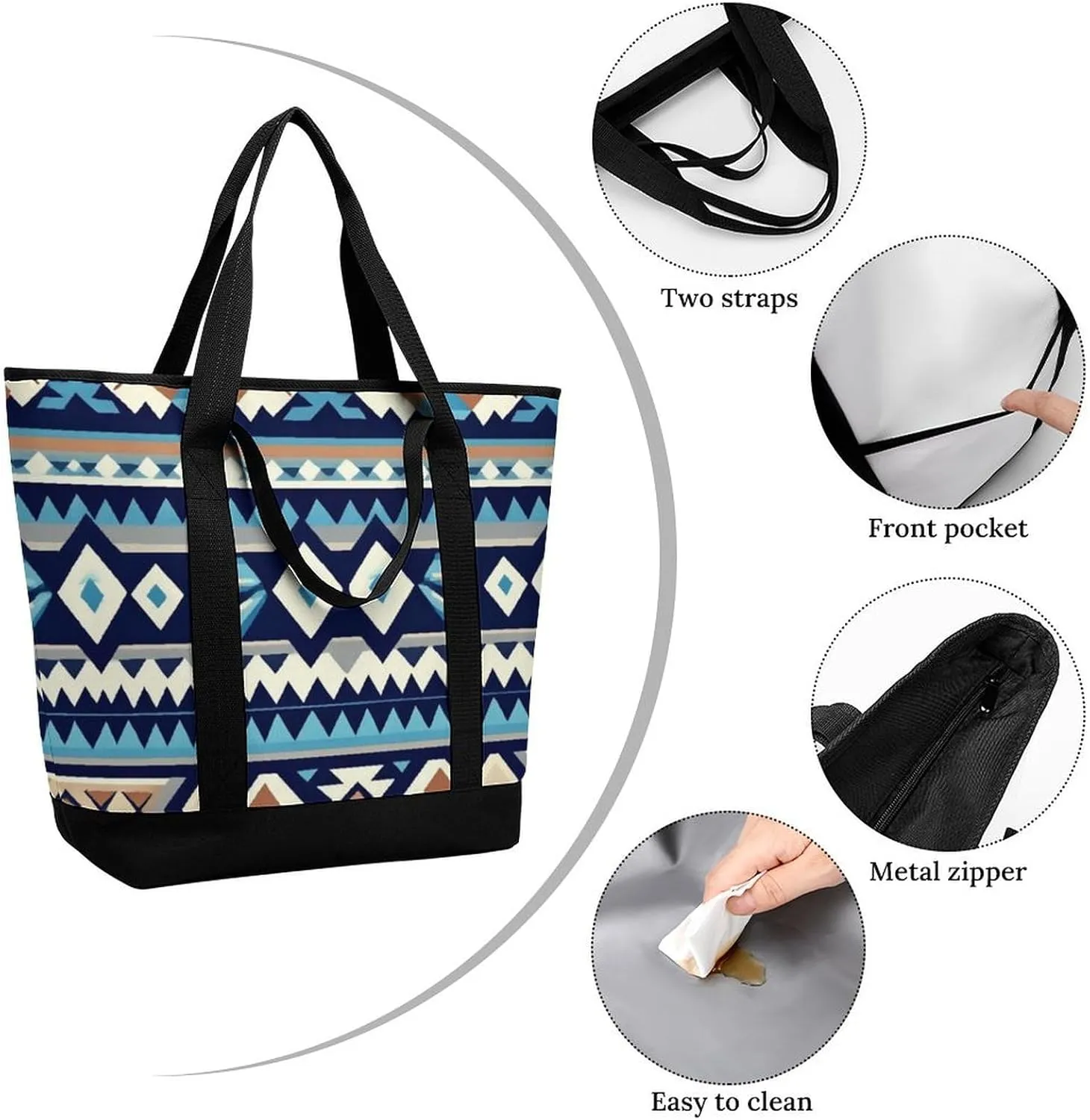 Fashionable Large Thermal Tote Bag Insulated Work/Commute Bag For Women & Men