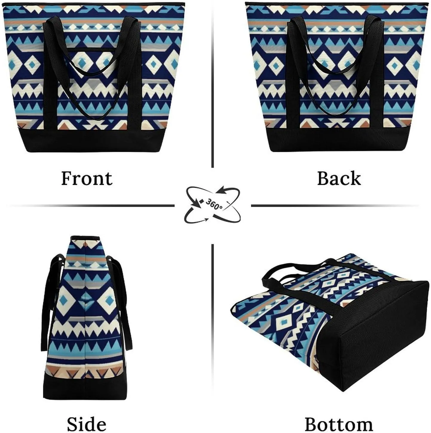 Fashionable Large Thermal Tote Bag Insulated Work/Commute Bag For Women & Men