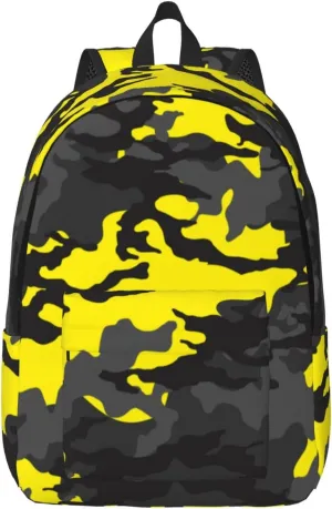 Fashionable Military Camouflage Backpack 17.7 Inch Laptop Backpack Travel Hiking Daypack Camo Multipurpose Bookbag For Men Women