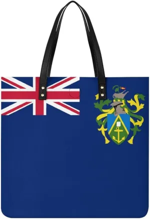 Fashionable Papua New Guinea Flag Women's Leather Hobo Tote Bag Large Capacity for Daily Essentials